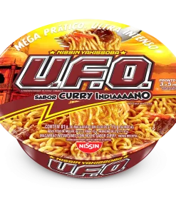 Macarrão Instantâneo Yakissoba Curry Indiano Nissin U.F.O. Bandeja 98g