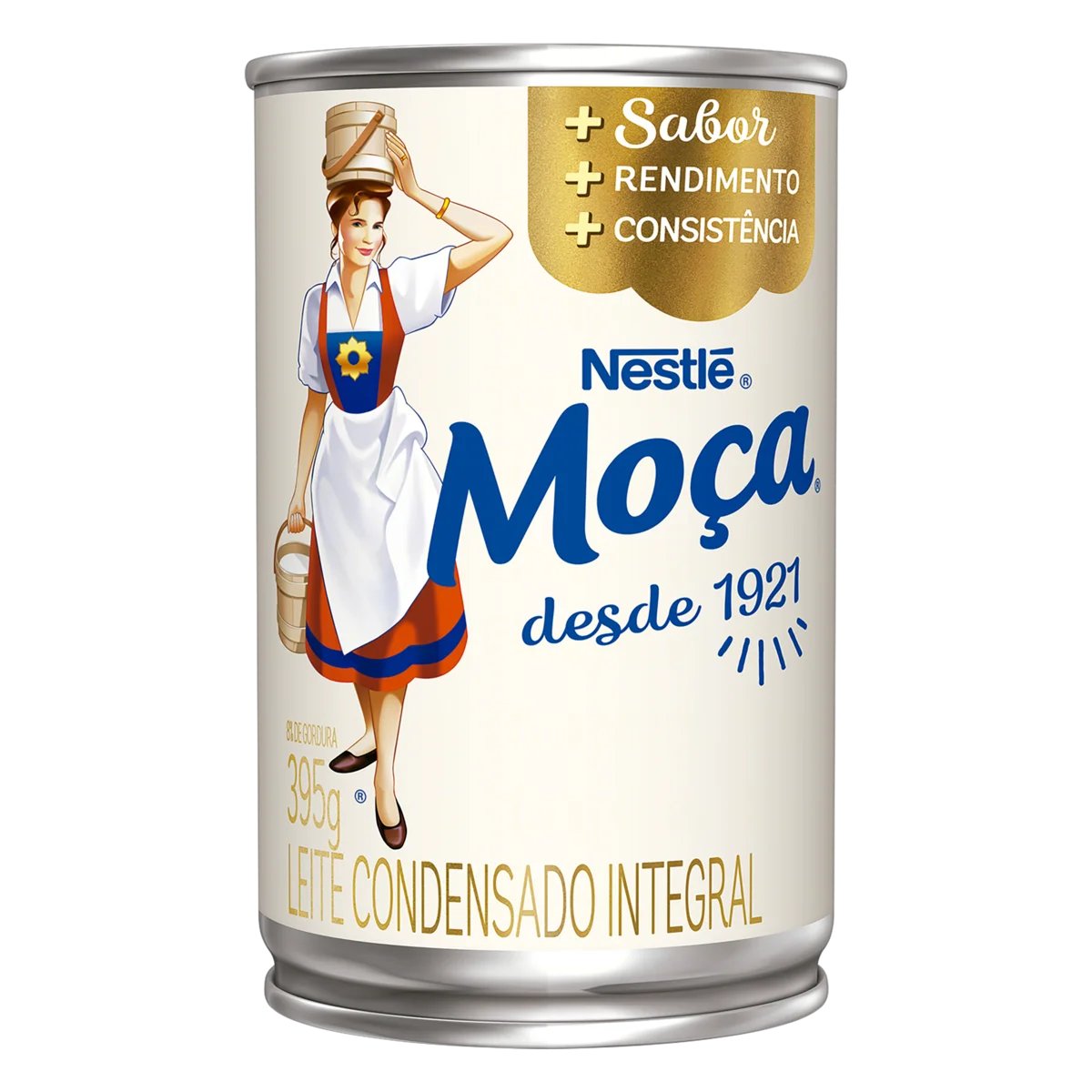 Leite Condensado Integral Moça Lata 395g
