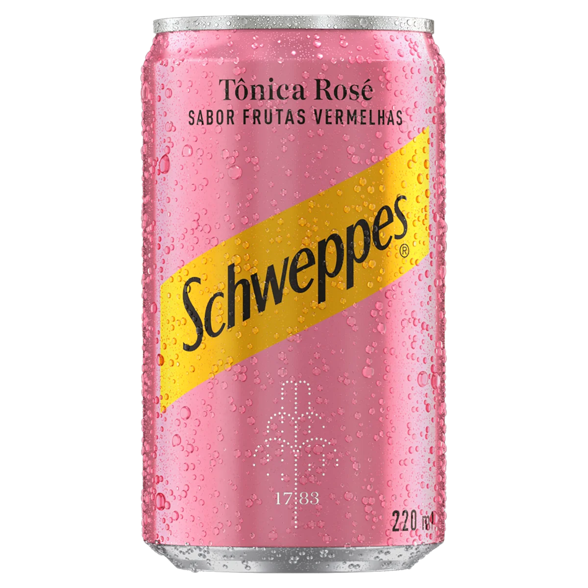 Água Tônica Rosé Frutas Vermelhas Schweppes Lata 220ml (GELADO)