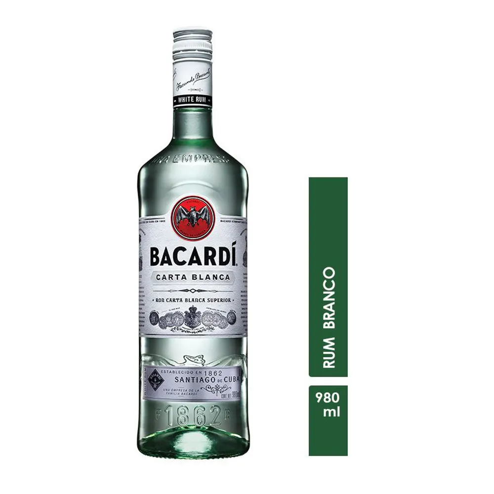 Rum Bacardi Carta Blanca 980ml