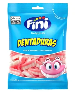 Bala de Gelatina Fini Dentaduras 90g