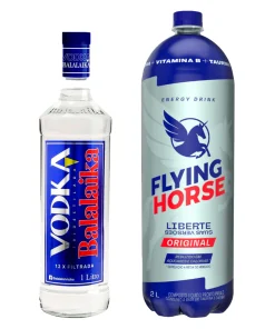 Combo Econômico 1 Vodka Balalaika e 1 Energético 2l