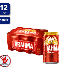 Cerveja Brahma chopp Lata 350ml fd 12 unid
