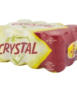 Cerveja Crystal Beer Lata 350ml C/ 12 Unid.
