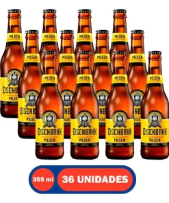 Cerveja Eisenbahn Pilsen Puro Malte Long Neck 36 Unidades